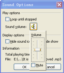 Adjust sound volume